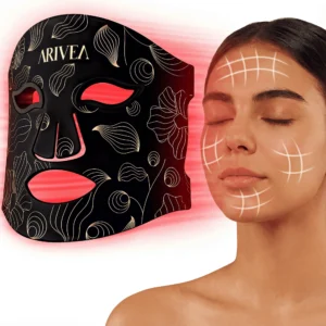 ARIVEA Wireless Red Light Therapy Mask for Face
