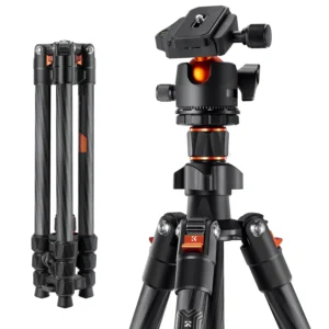 K&F Concept 64” Carbon Fiber Camera Tripod with Ball Head