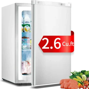 Auseo 2.6 Cu ft Mini Countertop Freezer – White