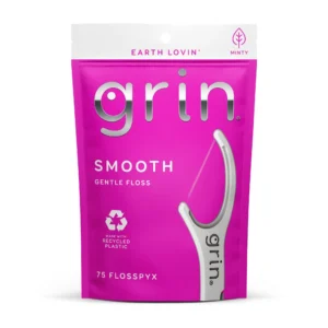 Grin Smooth Flosspyx Dental Floss Picks – 75 ct